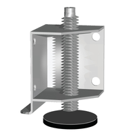 Thumbnail for Hafele 637.37.904 Base Levelers, Zinc-Plated Steel, M8 x 70mm SET= 2L and 2R