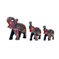 Thumbnail for Set of 3 Paper Mache Good Luck Elephant Sculptures