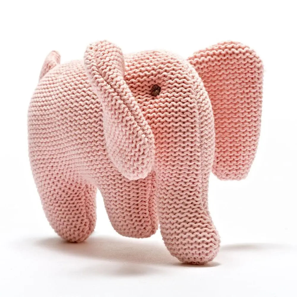 Elephant Baby Rattle and Sweet Baby Greetings Card, Nursery Gift Wallace Flynn Collective