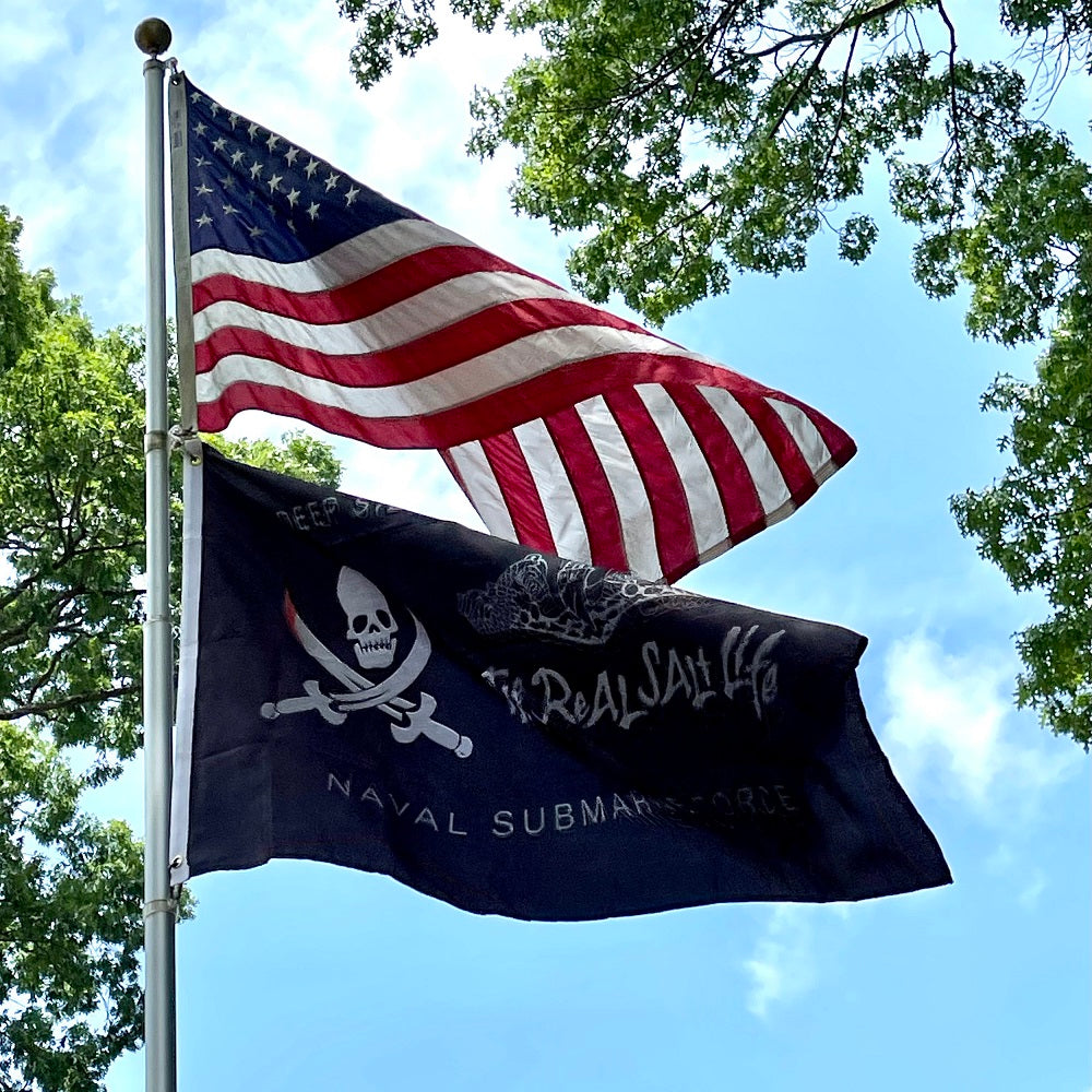 Flags Unfurled Real Salt Life 3’ x 5’ Navy Submarine Force Flag