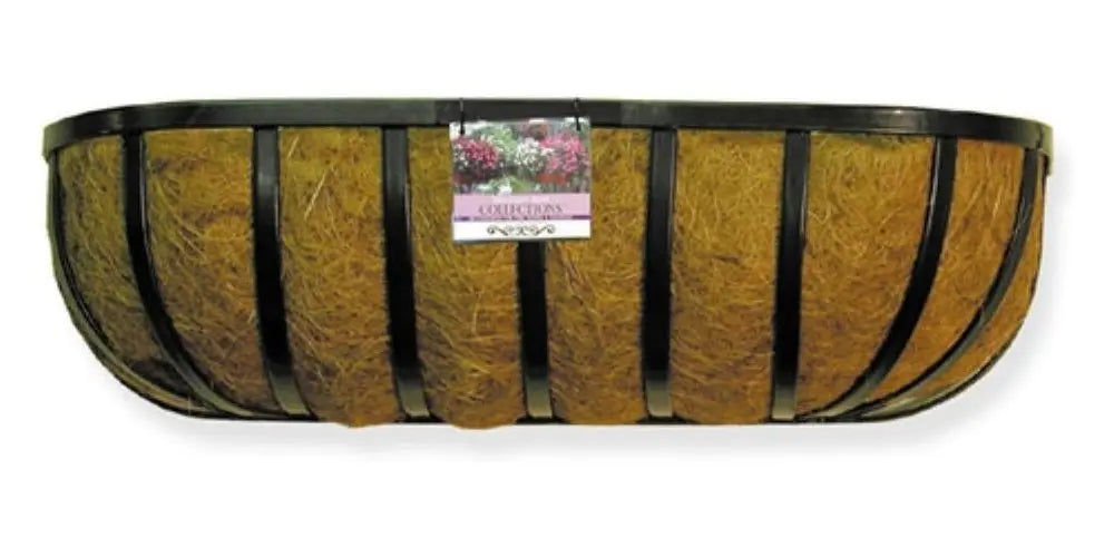 24" Traditional Wall Trough with Coconut Liner Border Concepts
