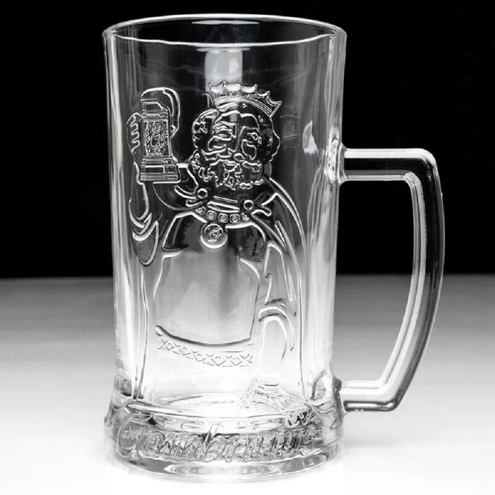 Gambrinus Beer Glass Mug Czech 0.5 Liter, Case of 6