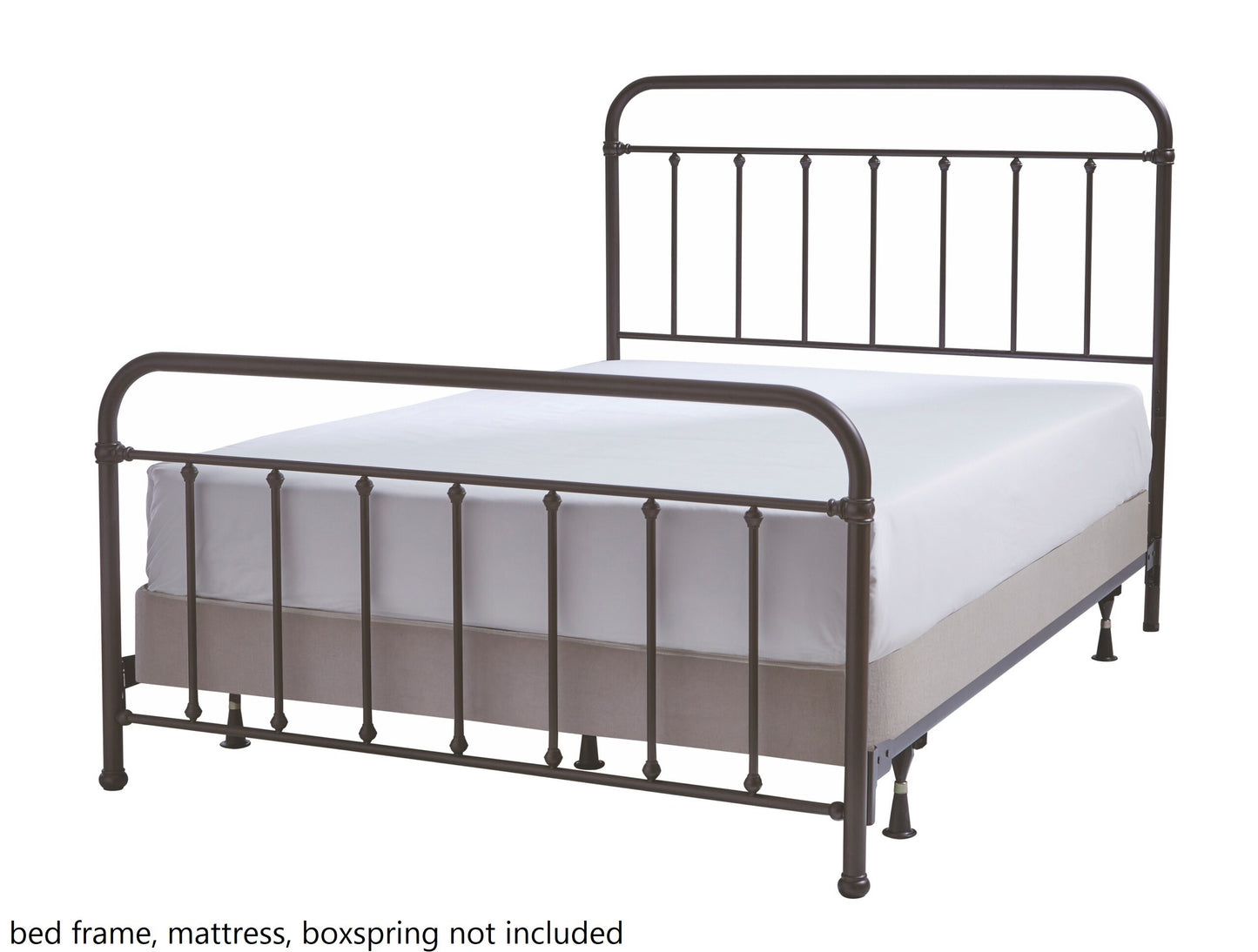 Full or Full XL Bed Size Beaconsfield Metal Bolt-On Headboard and Footboard