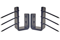 Thumbnail for bedCLAW Armor Grade Carbon Steel 2x4 Barricade Brackets for Door Stop Security