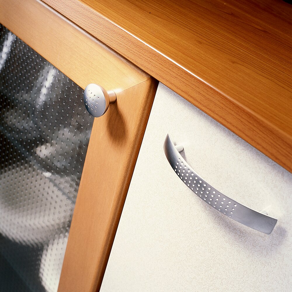 Matte Chrome Cabinet Drawer Pull Handles, 3-3/4" Center to Center, Set of 10