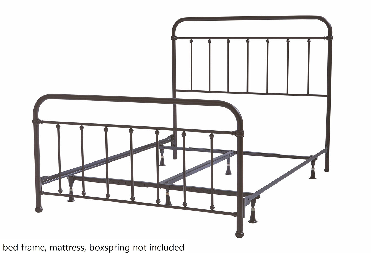 Full or Full XL Bed Size Beaconsfield Metal Bolt-On Headboard and Footboard