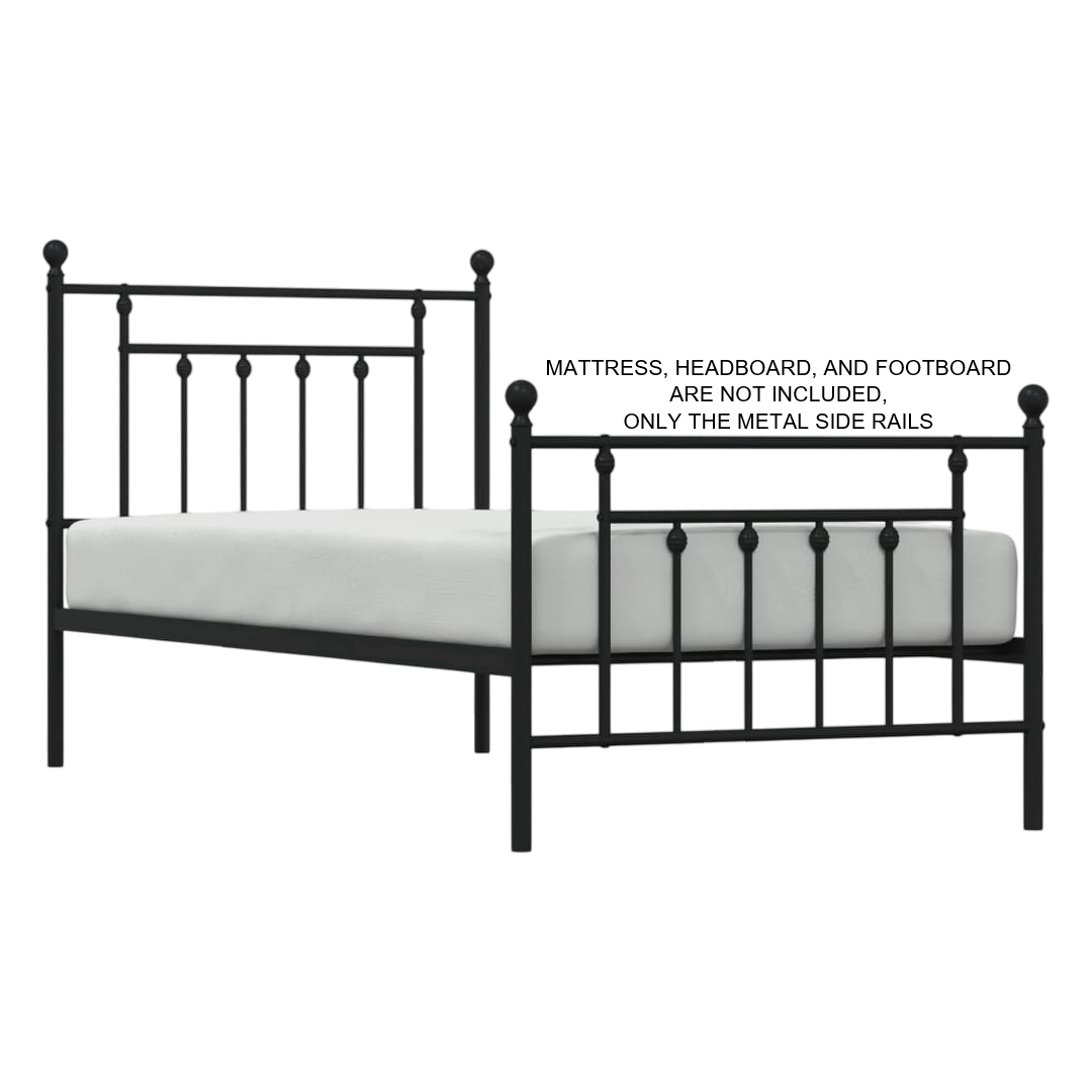 bedCLAW 82" Steel Hook-On Side Rails for Twin XL, Full XL, Queen, King Size Beds