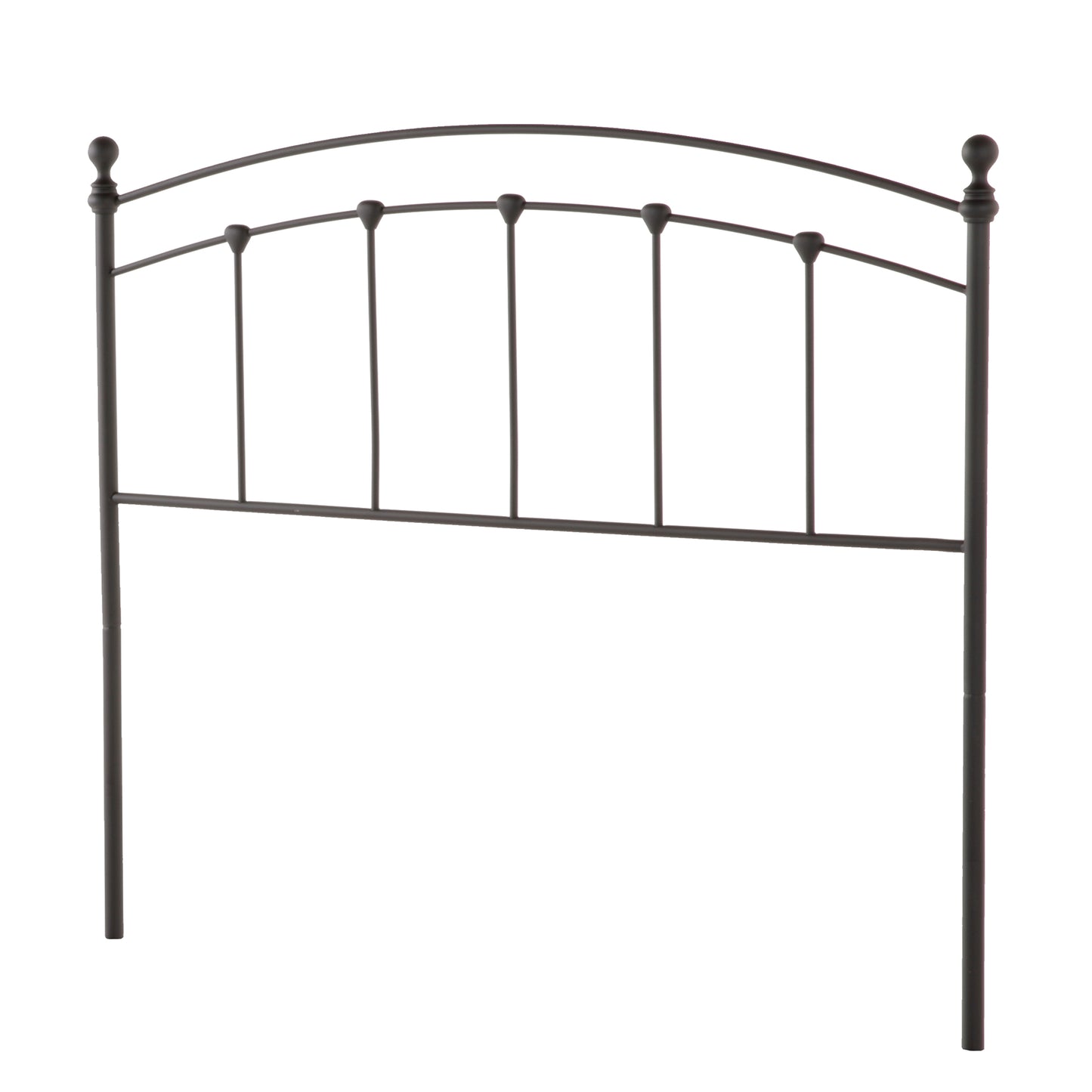 Twin or Twin XL Bed Size Sanford Matte Black Metal Bolt-On Headboard