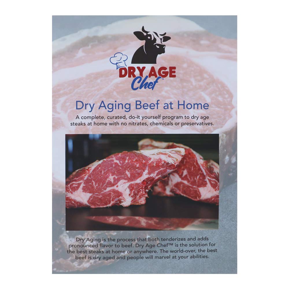 Large Beef Rack, Dry Aging Pan, Fridge Thermometer, and instructions by Dry Age Chef - Perfect for Dry Aging Steak at Home!