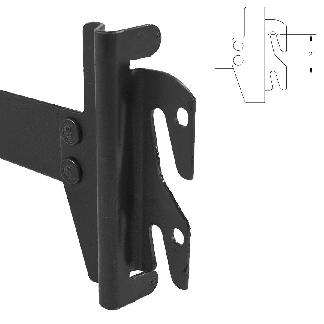 bedCLAW 82" Steel Hook-On Side Rails for Twin XL, Full XL, Queen, King Size Beds