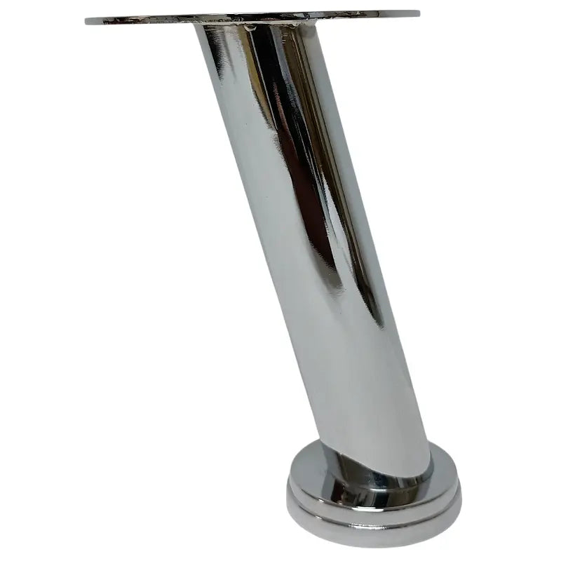 Hafele 634.34.211 Polished Chrome Steel Slanted Furniture Foot 150mm, Set of 4 Hafele
