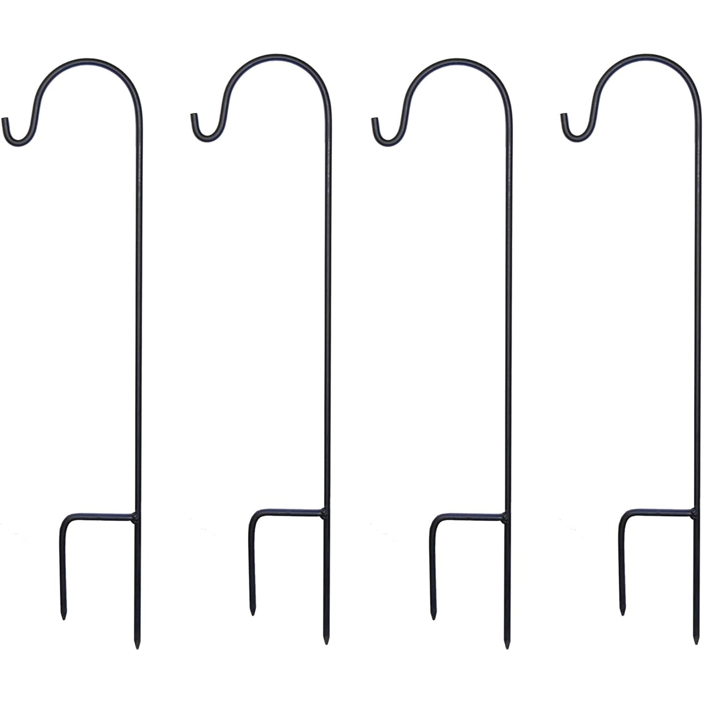 LumaBase Metal Shepherd's Hooks, 18" - Set of 4