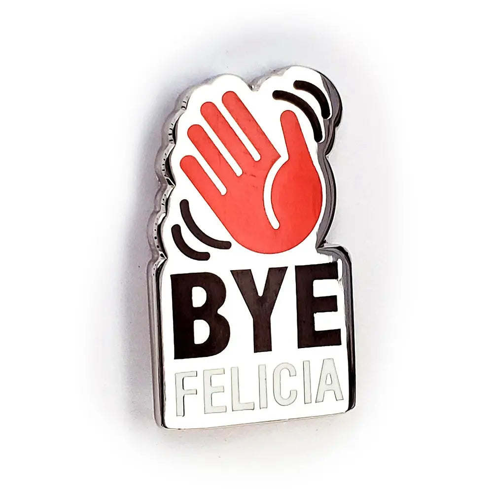 BYE FELICIA Metal and Enamel Lapel Pin, Set of 2 Wallace Flynn