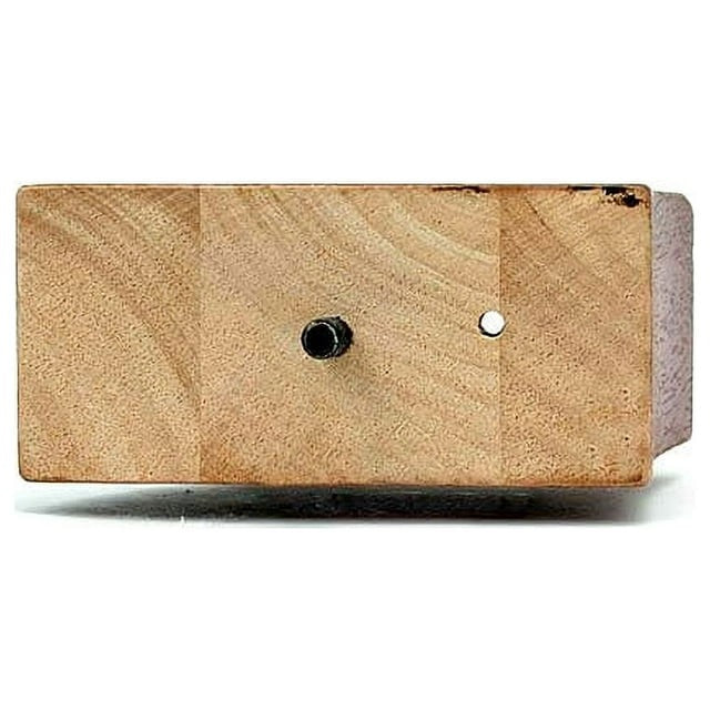 Leg Daddy 3-3/4" Walnut Finish Bent Sofa Leg, Set of 2