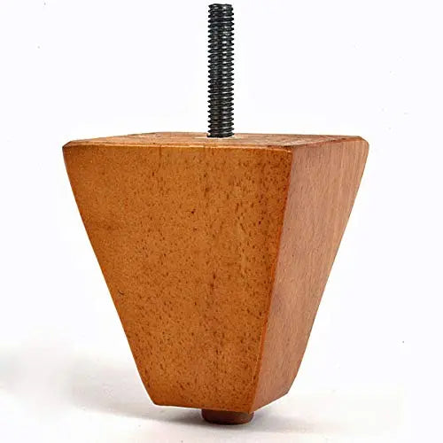 Leg Daddy 3" x 2-3/4" Maple Finish Pyramid Sofa Leg, Set of 4 Leg Daddy