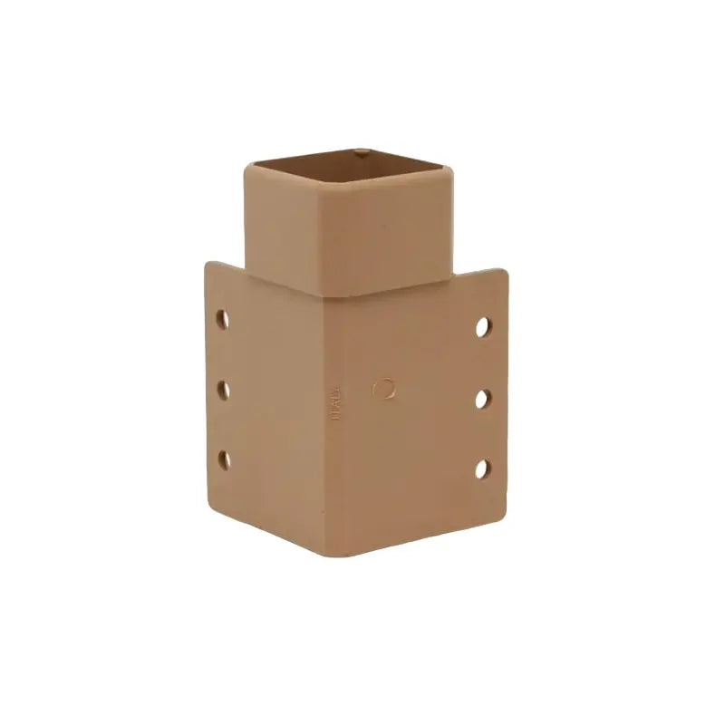 Brown Plastic #5050 Square Leg Corner Block, Set of 4 Matrex