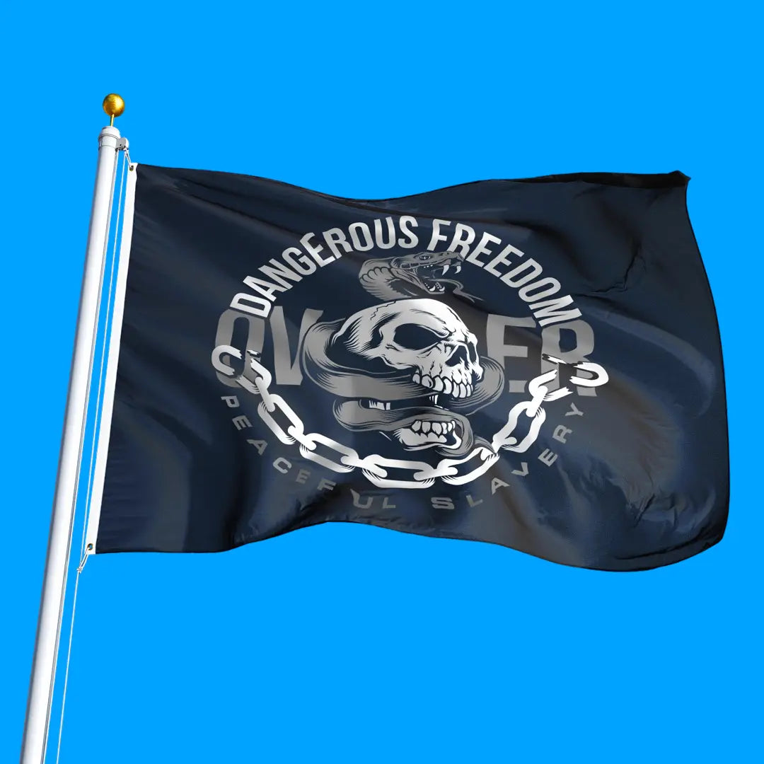 Dangerous Freedom Over Peaceful Slavery Flag Mollywhopper