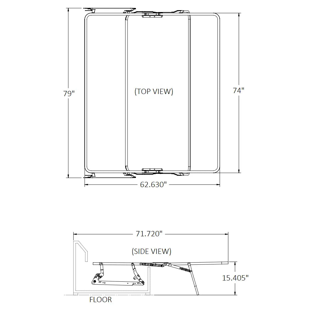 Studio Lounger Plus Side Pull-Out Sleeper Sofa Mechanism and Mattress Package Sleeper Mechanism