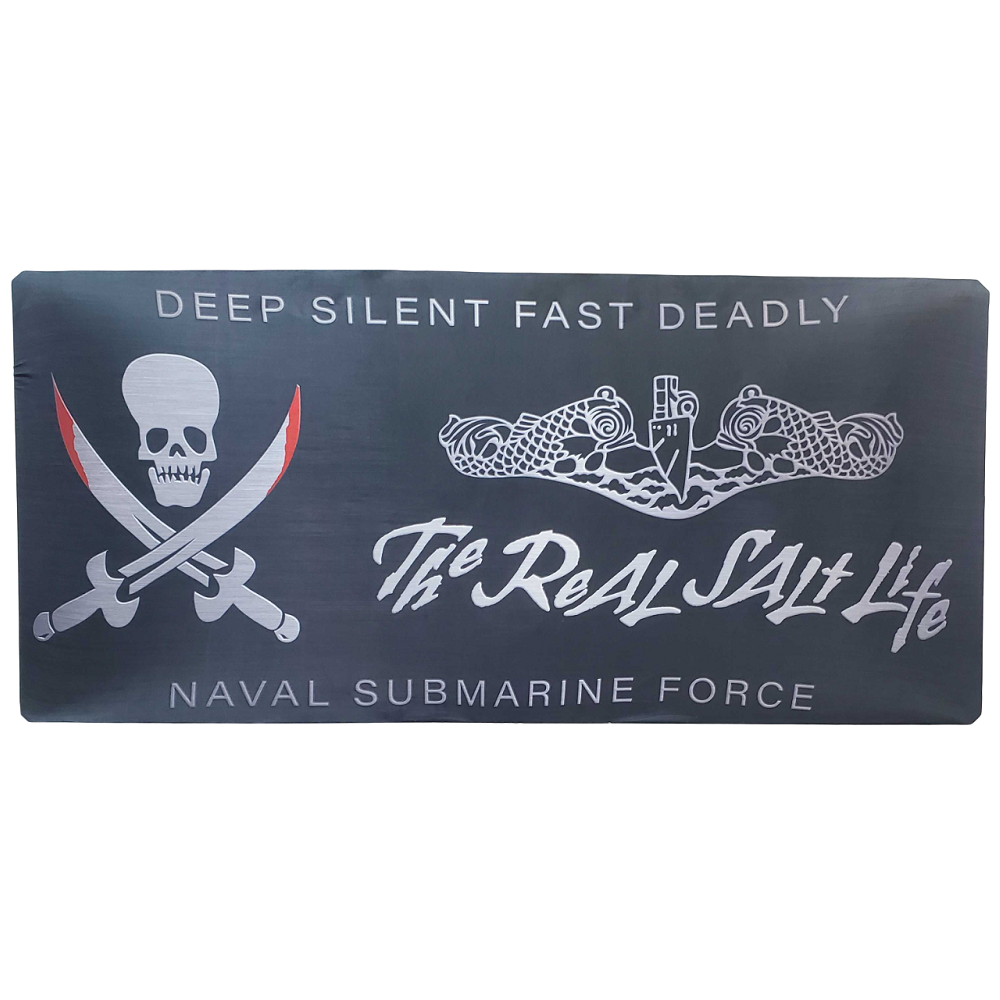 Stretch Fabric Real Salt Life Navy Submarine Force Tailgate Cover