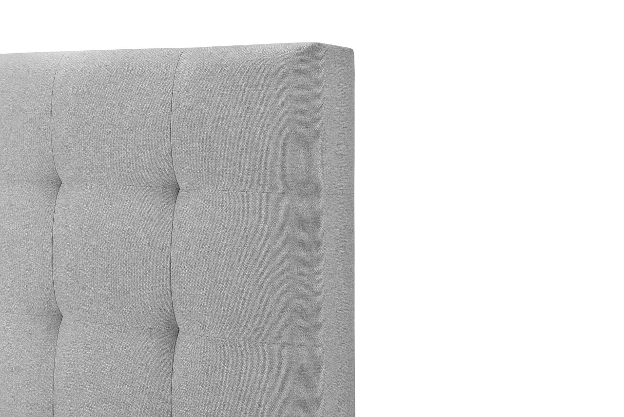 Full/Queen Bed Size Elise Grey Upholstered Bolt-On Headboard