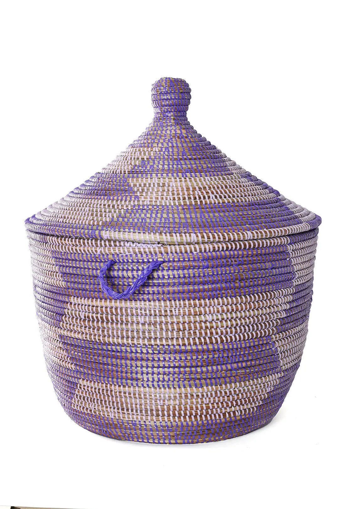Purple & Lavender Herringbone Tribal Basket Swahili Wholesale