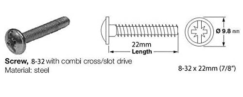Hafele 116.39.848 Polished and Lacquered Brass Pull Handle, Set of 4 with Screws