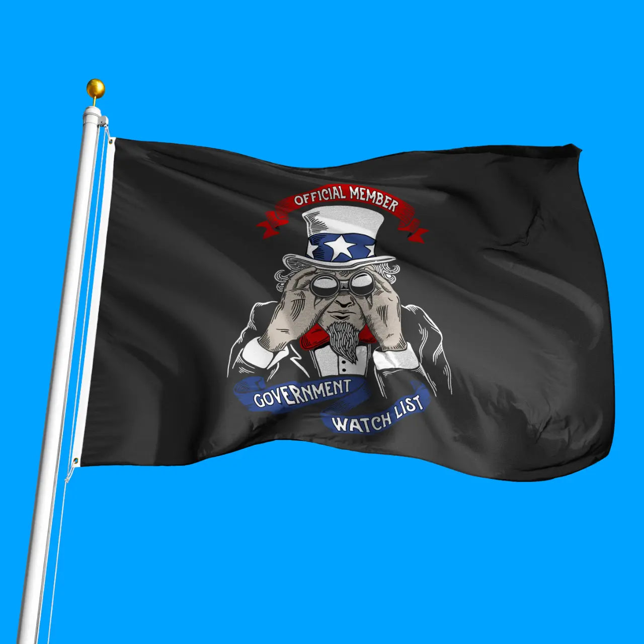 Official Member Government Watch List Flag Flags Unfurled
