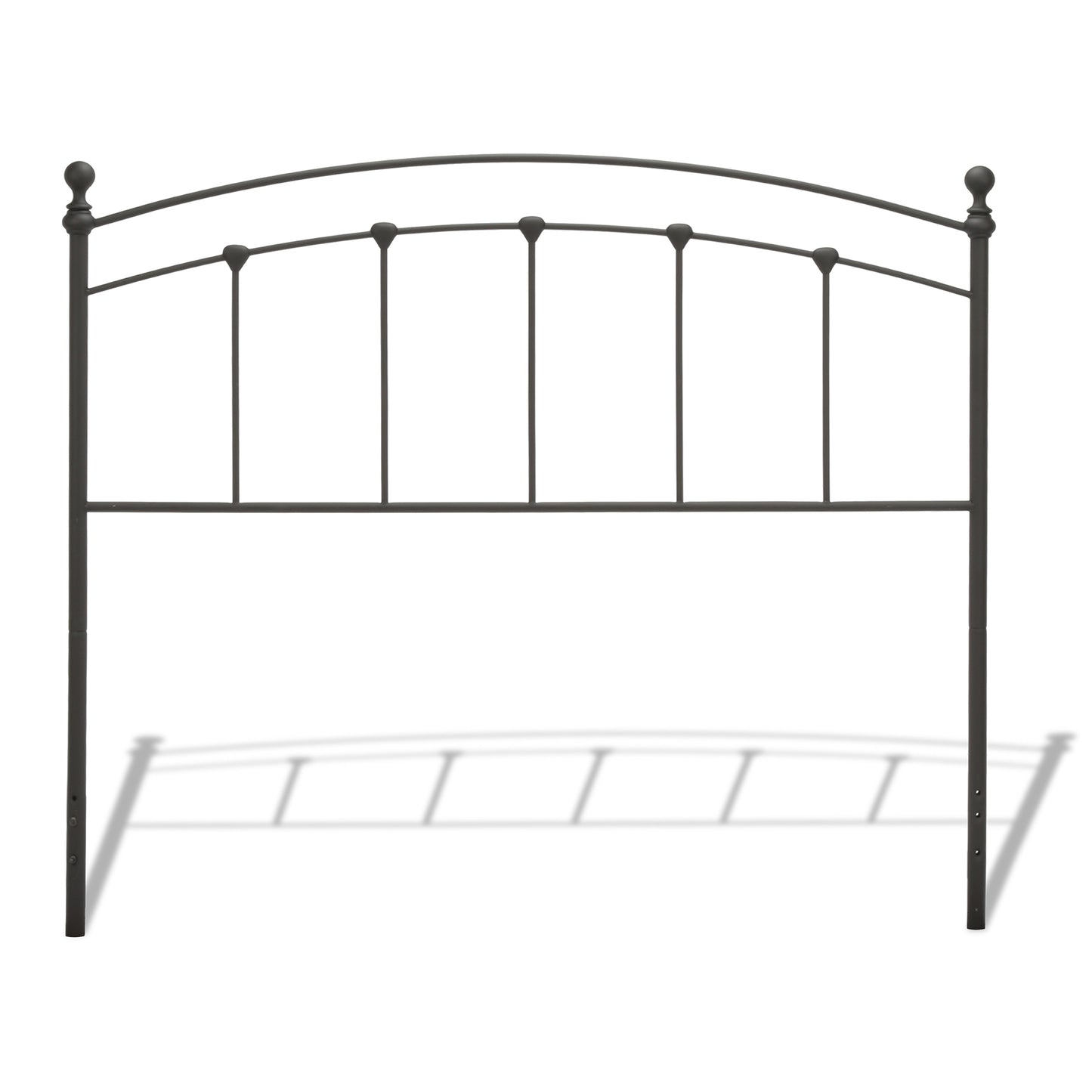 Twin or Twin XL Bed Size Sanford Matte Black Metal Bolt-On Headboard
