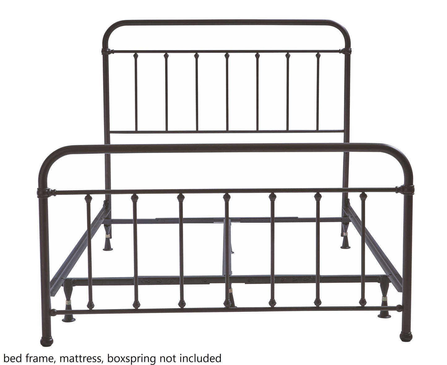 Full or Full XL Bed Size Beaconsfield Metal Bolt-On Headboard and Footboard