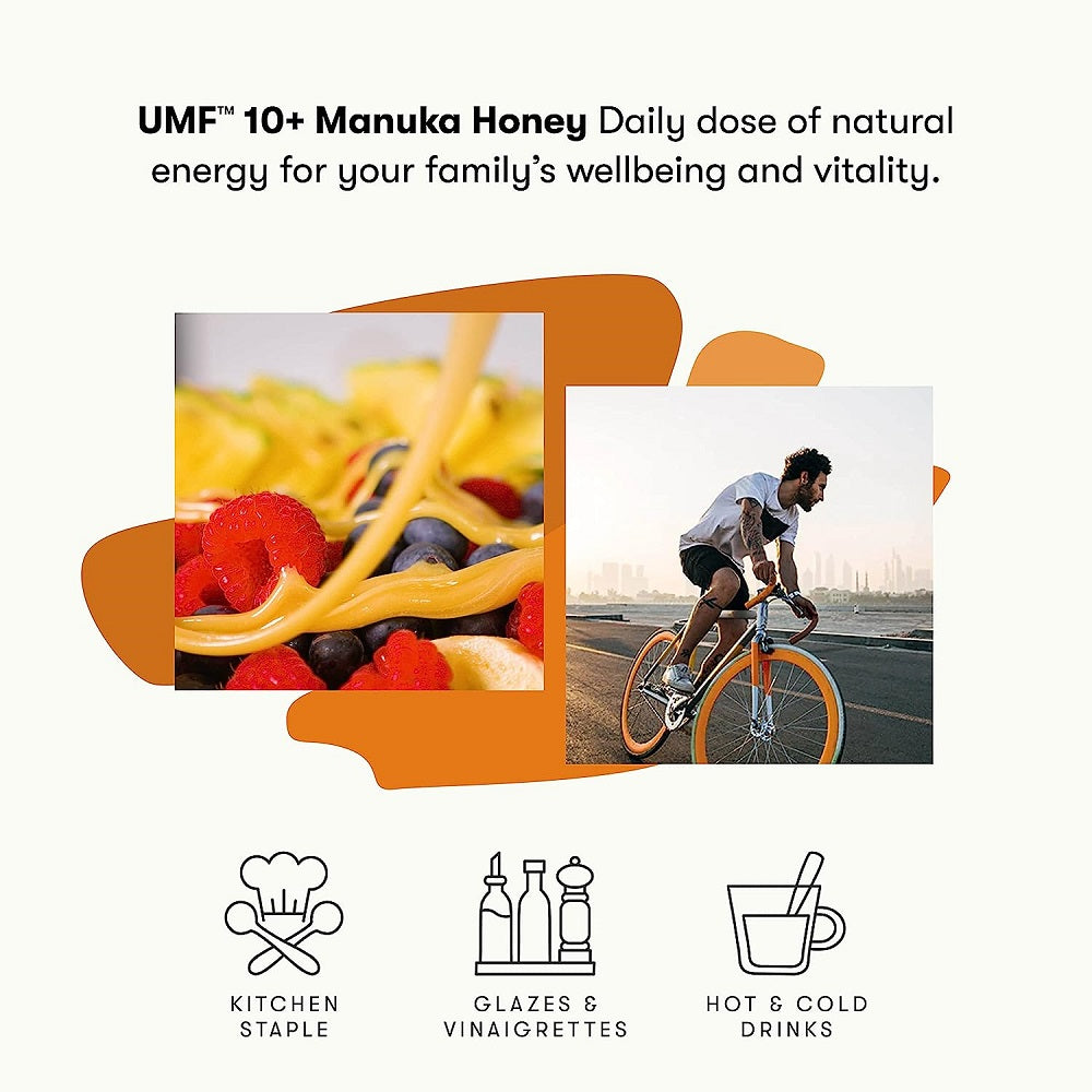 New Zealand Honey Co. Raw Manuka Honey UMF 10+ | MGO 263+, 8.8oz / 250g