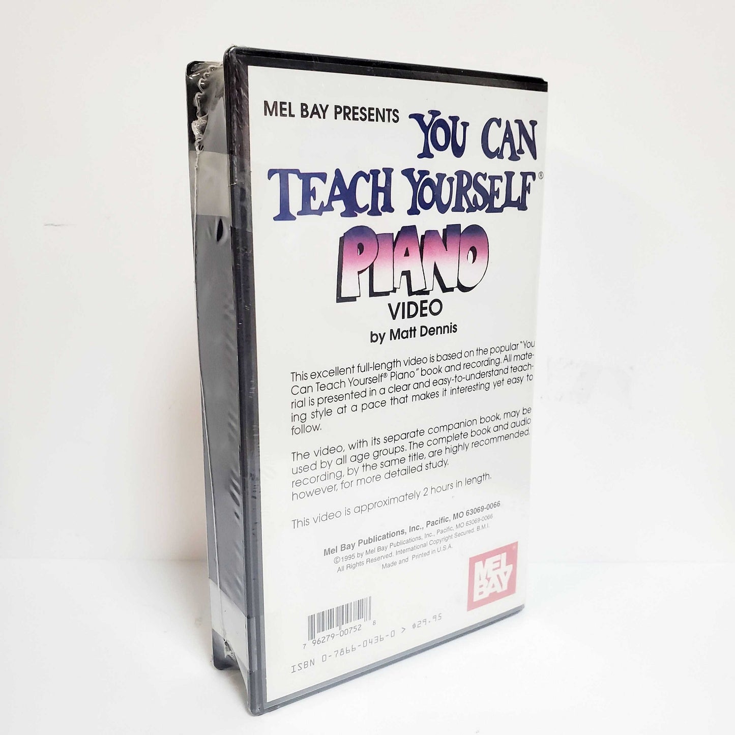 Mel Bay Presents You Can Teach Yourself Piano VHS (1995)