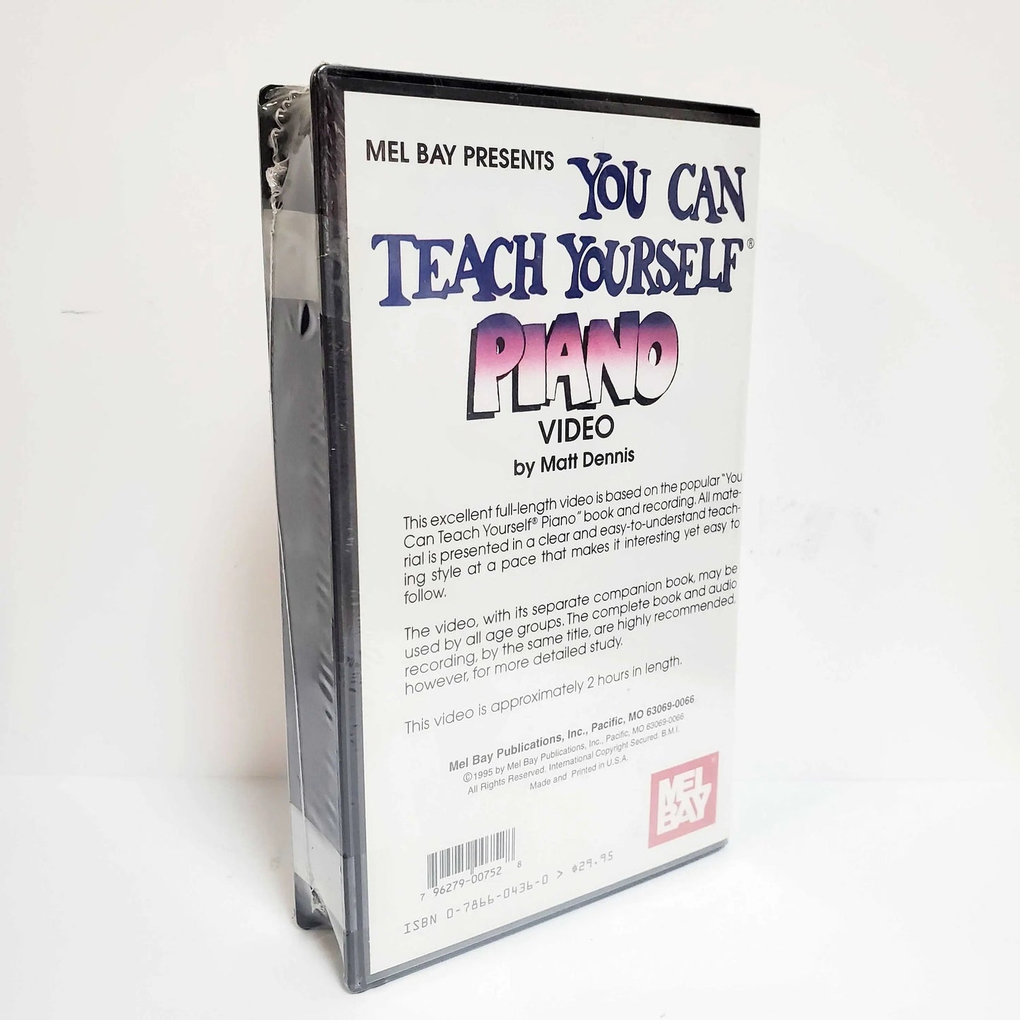 Mel Bay Presents You Can Teach Yourself Piano VHS (1995)
