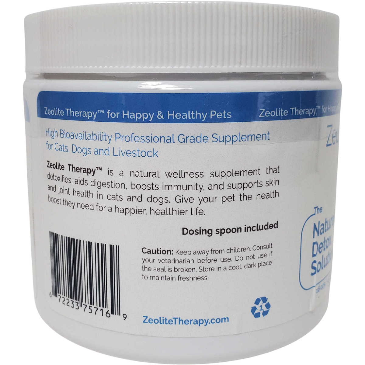 Zeolite Therapy™ for Cats and Dogs 16 oz. The Natural Detox Solution