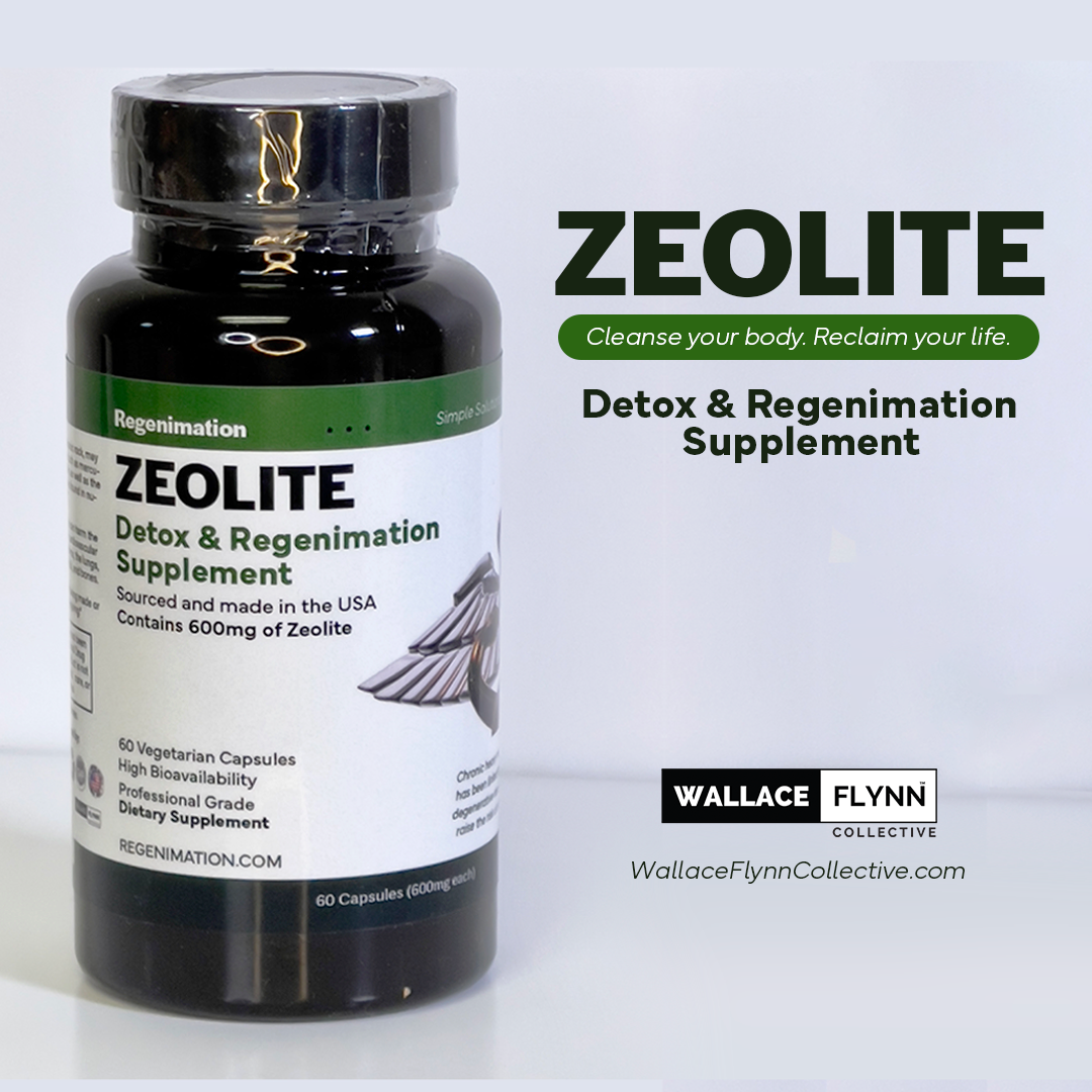 ZEOLITE Heavy Metal Detox Regenimation Supplement 600mg, 60 ct. 3 PACK-180 TOTAL