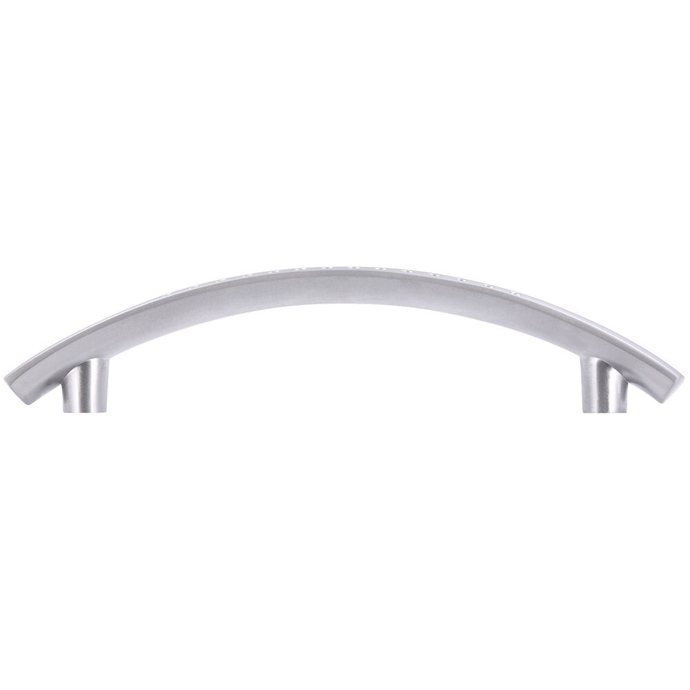 Matte Chrome Cabinet Drawer Pull Handles, 3-3/4" Center to Center, Set of 10