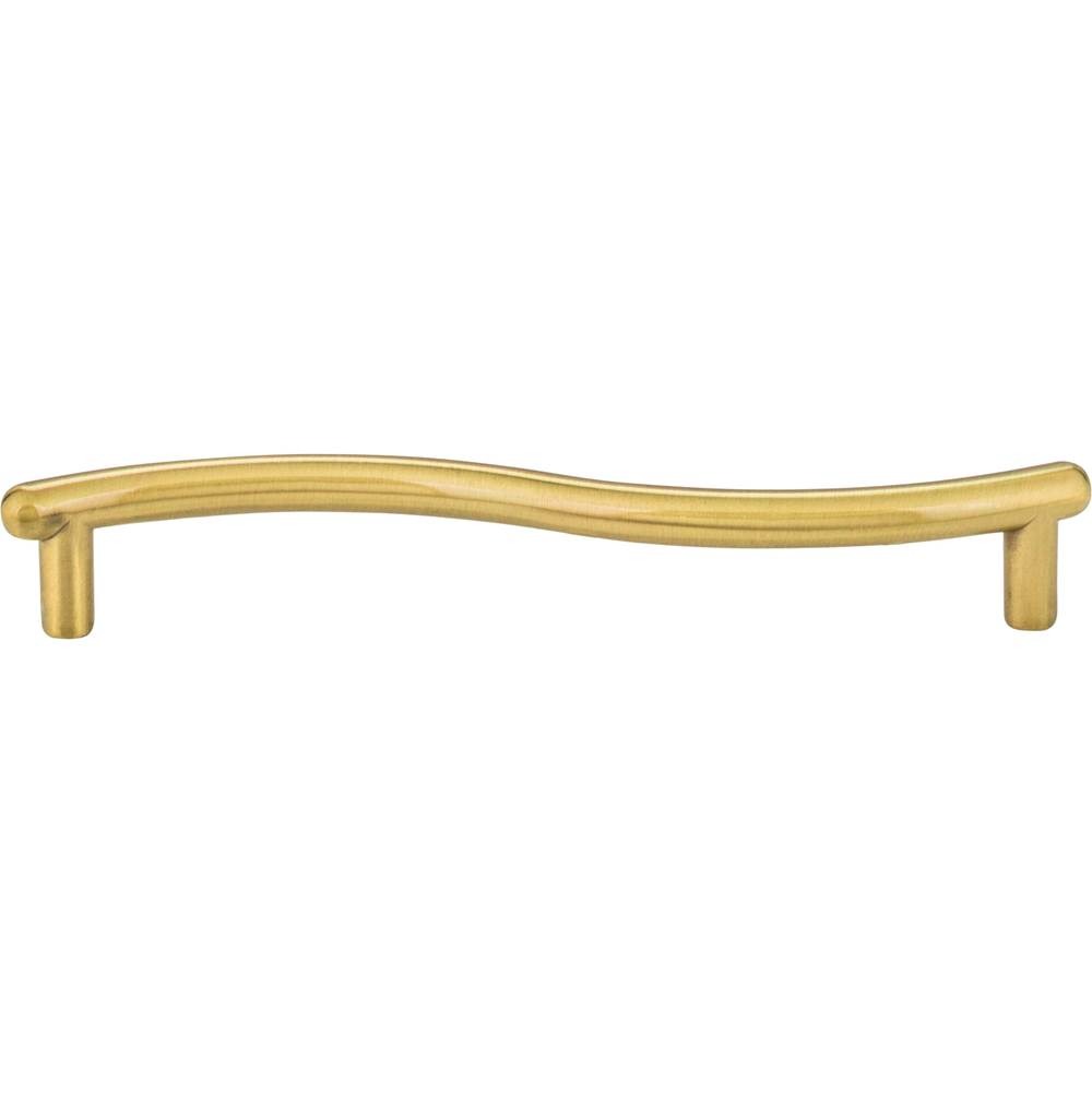 Elements Capri Brushed Brass 128mm Center-to-Center Drawer Cabinet Bar Pull