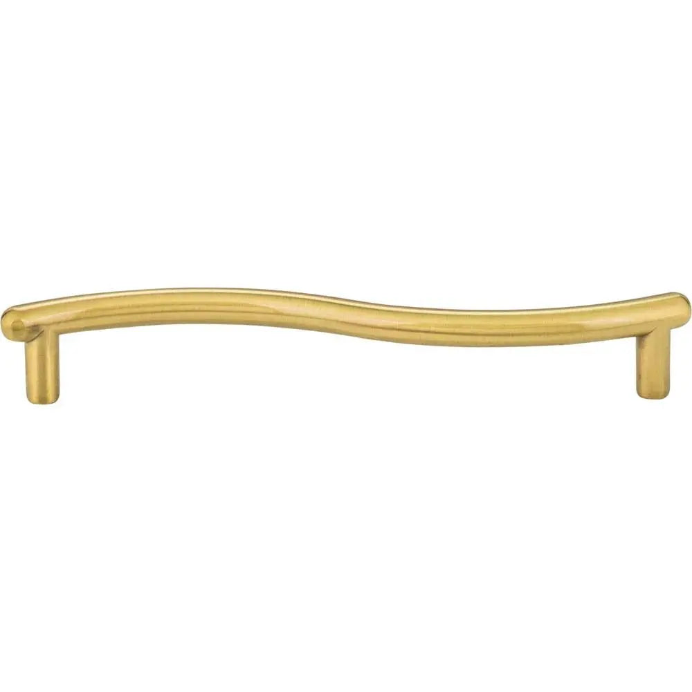 Elements Capri Brushed Brass 128mm Center-to-Center Drawer Cabinet Bar Pull Elements