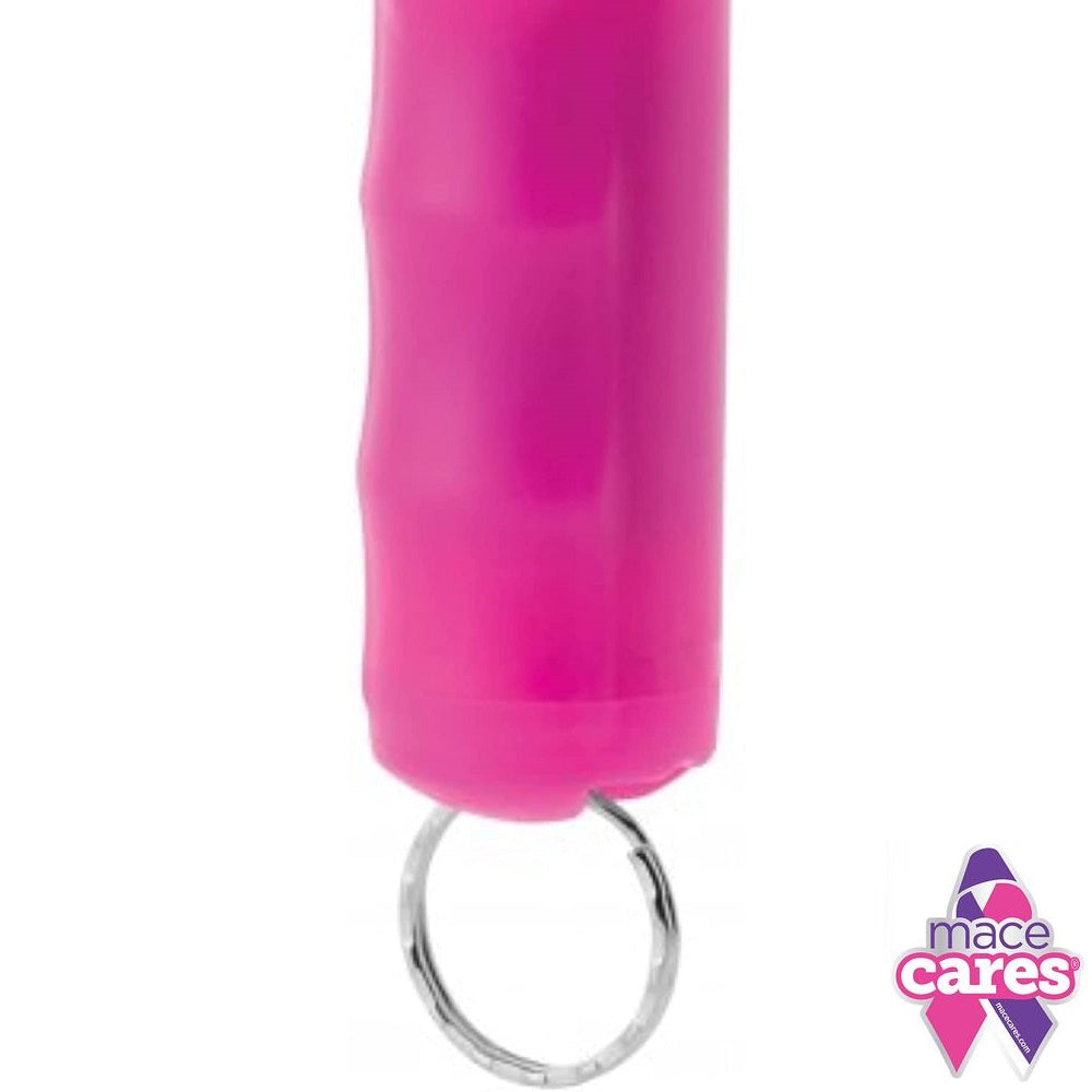 Mace Brand Compact Neon Pink Key Guard Hard Case Pepper Spray Chain