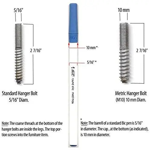 Leg Daddy 2-1/2" Square Tapered Dark Brown HDPE Sofa Leg, Set of 2 Leg Daddy