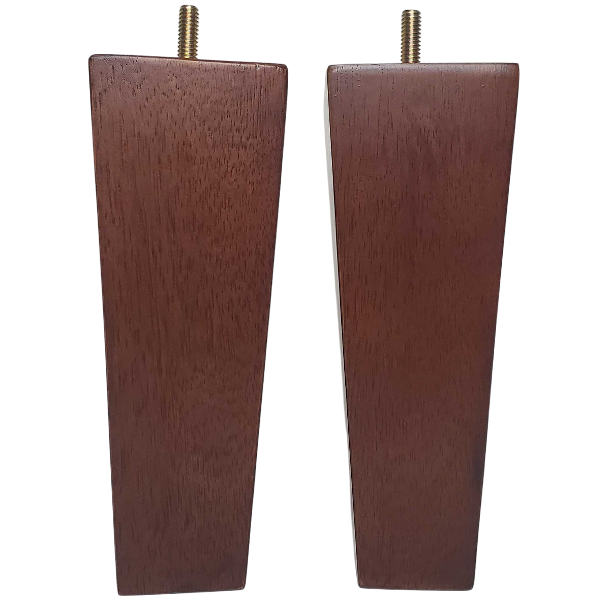 Leg Daddy 7" Walnut Tapered Pyramid Sofa Leg, Set of 2