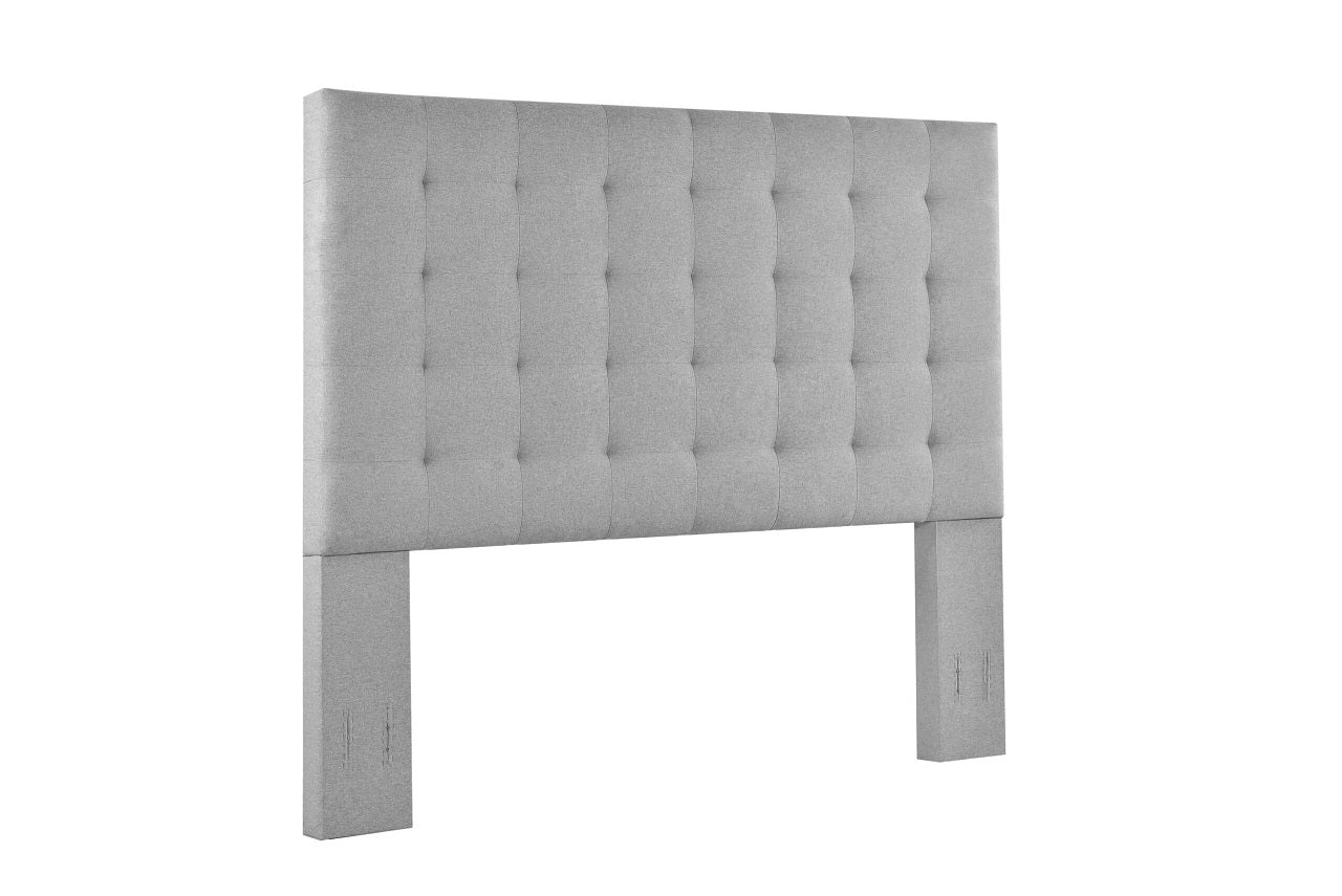 Full/Queen Bed Size Elise Grey Upholstered Bolt-On Headboard