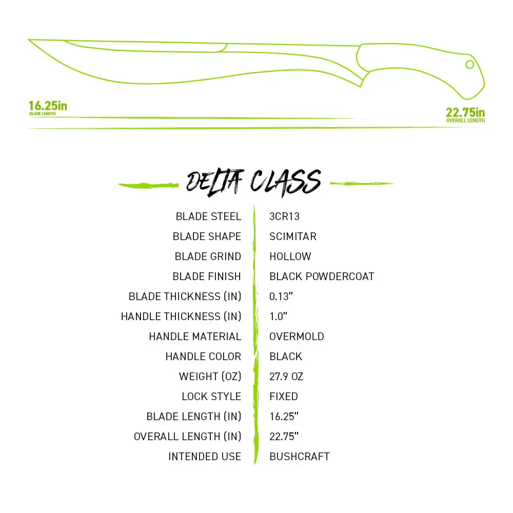 Schrade Decimate Outdoor Brush Sword Machete Schrade