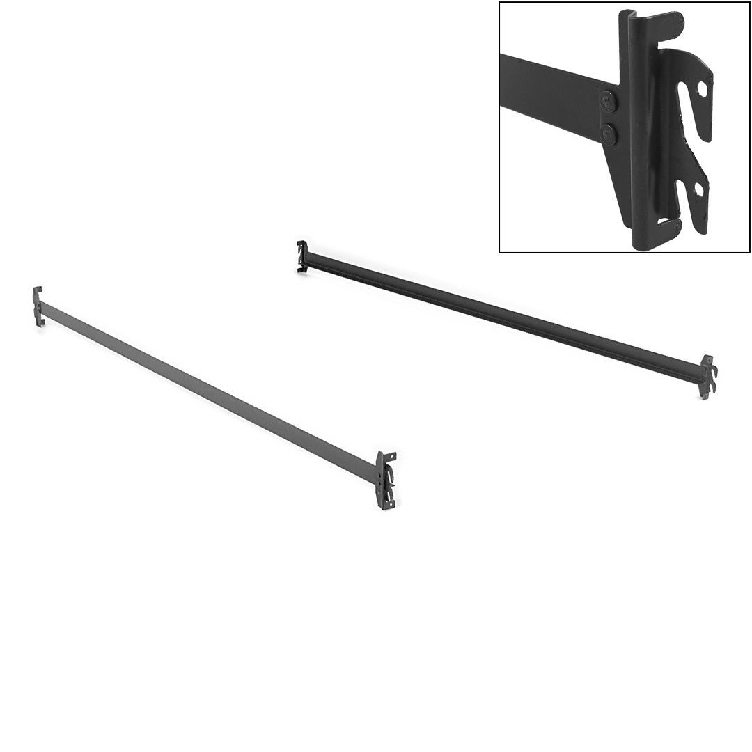 bedCLAW 82" Steel Hook-On Side Rails for Twin XL, Full XL, Queen, King Size Beds