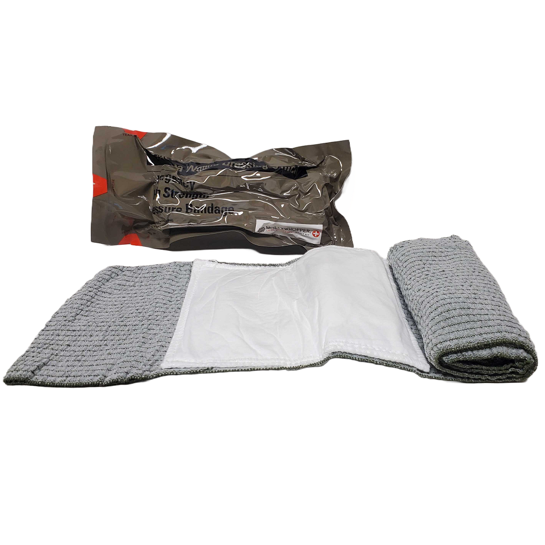 Mollywhopper Israeli 6" Emergency Compression Bandage Wound Trauma Dressing 2ct.