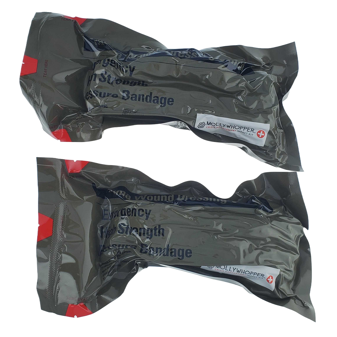 Mollywhopper Israeli 6" Emergency Compression Bandage Wound Trauma Dressing 2ct.