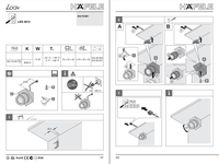 Thumbnail for Hafele 833.79.061 Loox LED 4013 Silver Surface Mounted Corner Swivel Spotlight