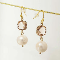 Thumbnail for Gold Blush Freshwater Pearl Earrings