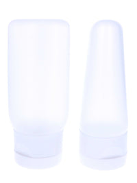 Thumbnail for Semi-Opaque 2 oz. Squeezable Plastic Bottle + White Flip Top Cap | Set of 12