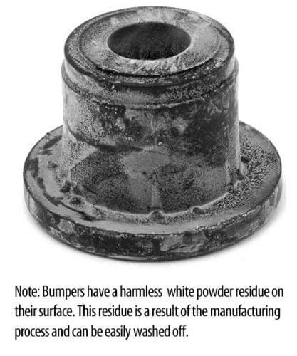 37 mm Rubber Furniture Leg Bumpers - Set of 10