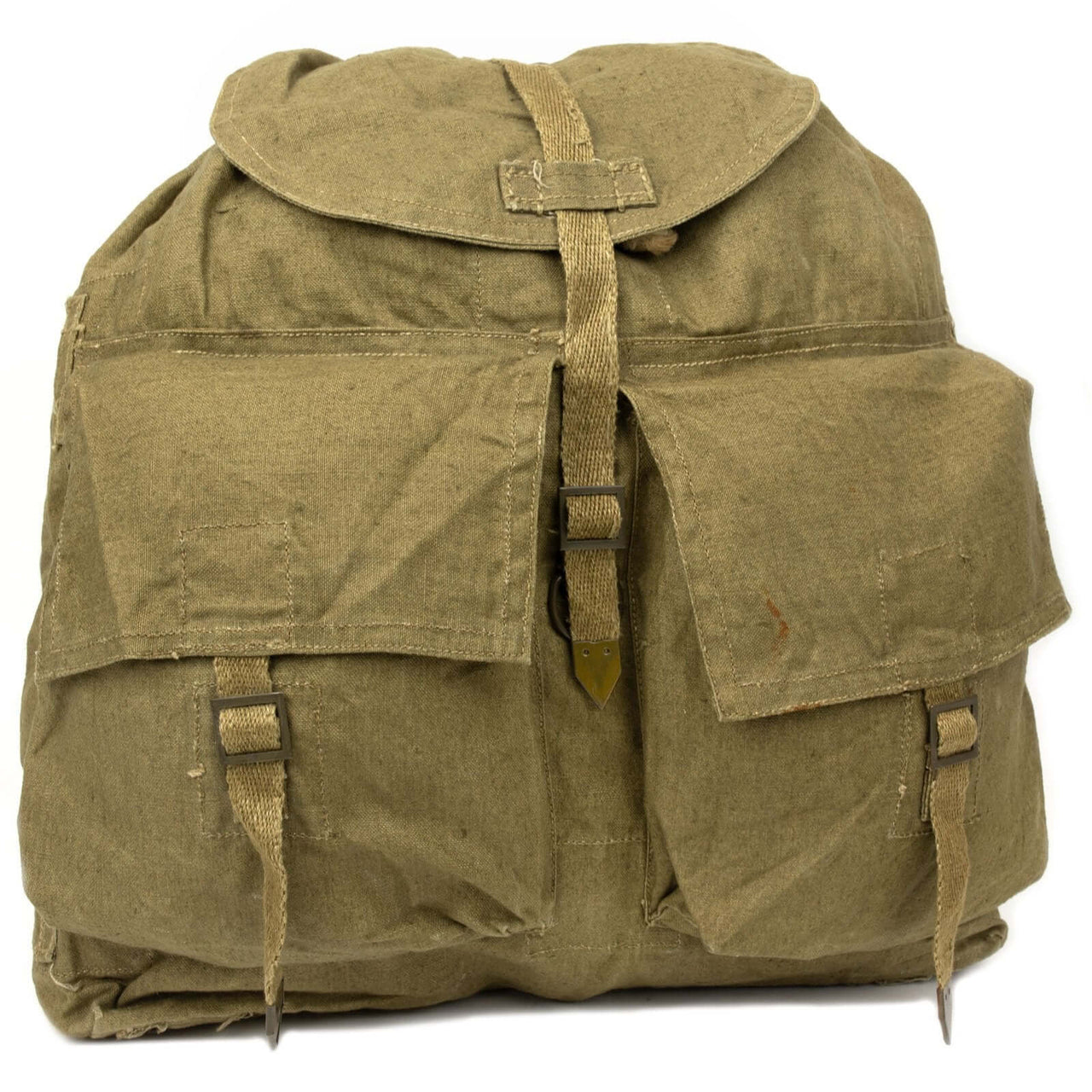 Authentic Czech Army Linen Backpack (Used)